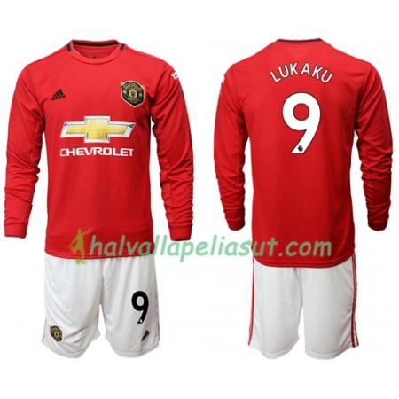 Jalkapallo Pelipaidat Manchester United Lukaku 9 Lasten Kotipaita 2019-2020 Pitkähihainen